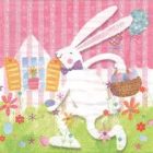 Dekorszalvéta - White Rabbit